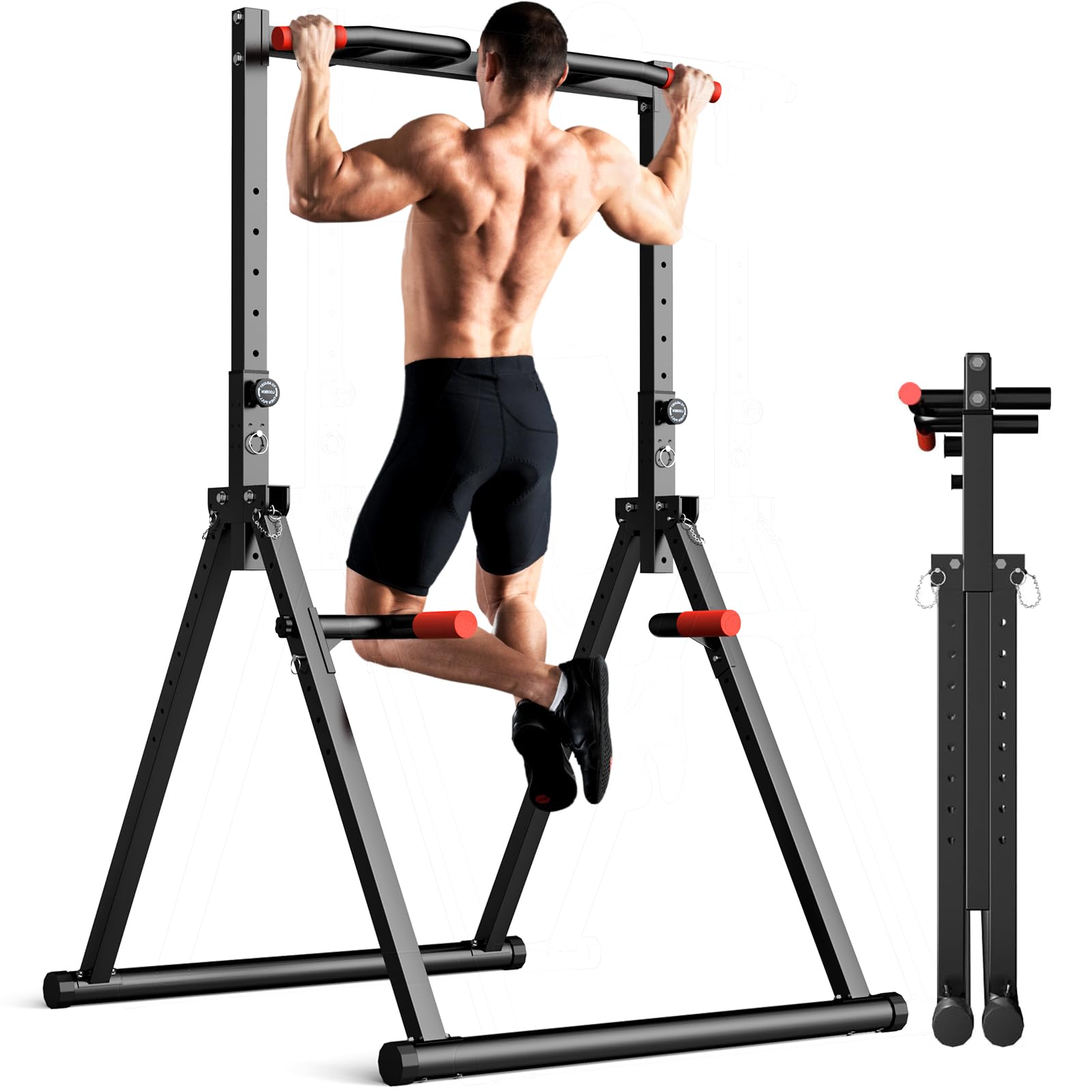 Outdoor Power Tower Pull Up Bar - Opvouwbare Power Tower Pull Up Bar