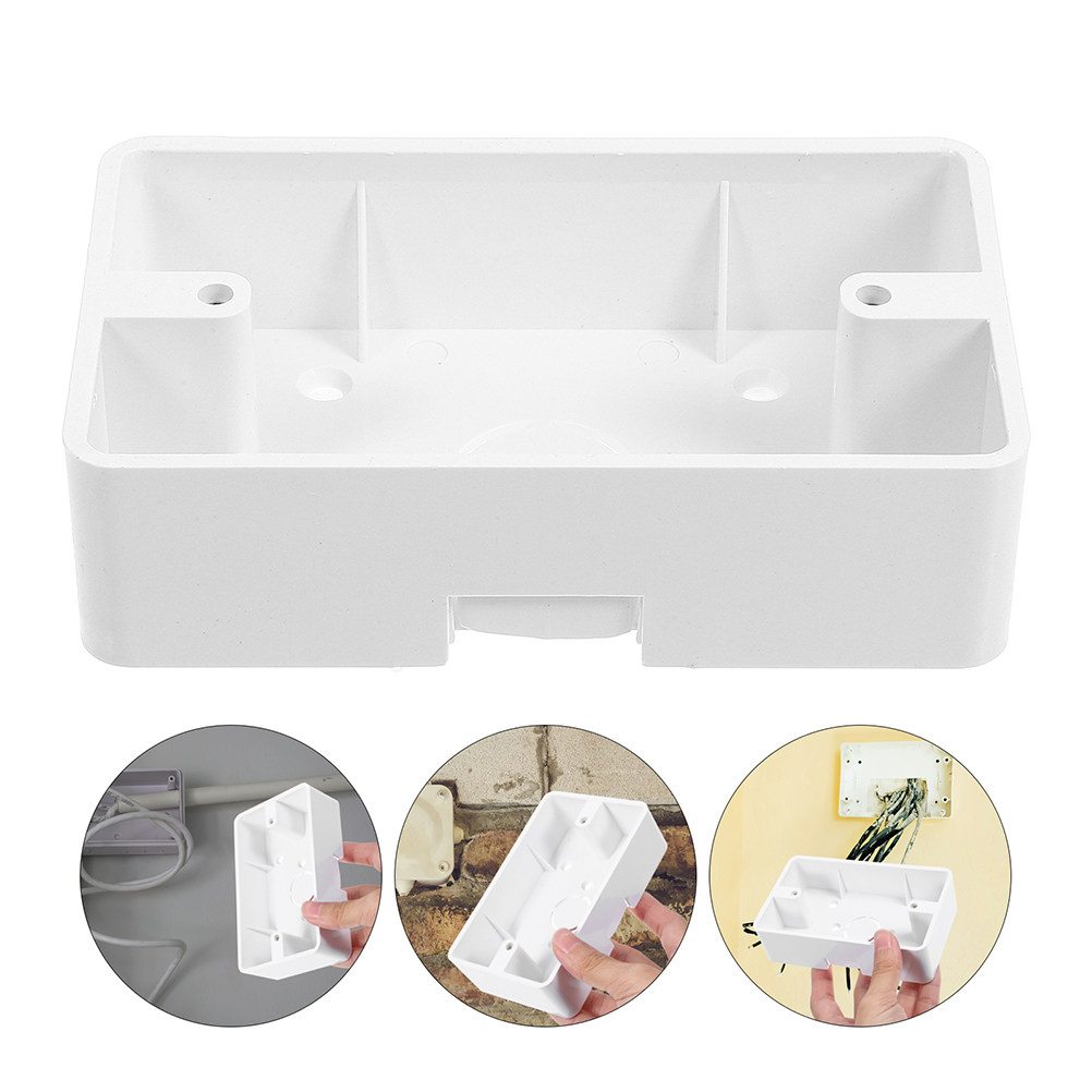 Outdoor Power Receptacle - 4-delige weerbestendige ABS-plastic aansluitdoos, 2-voudige buiten