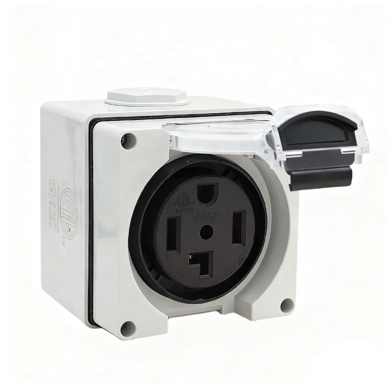 Outdoor Power Receptacle - 30Amp stopcontactdoos NEMA 14-30R stopcontact 125/250Volt,