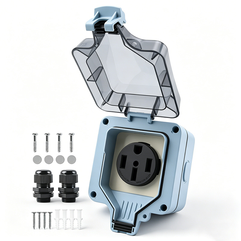 Outdoor Power Socket Cover - Outdoor Power Outlet Box Waterdicht IP66