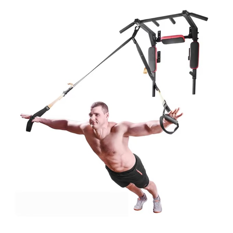 Outdoor Power Tower Pull Up Bar - Wandgemonteerde Power Tower-trekbalk en dipstation voor