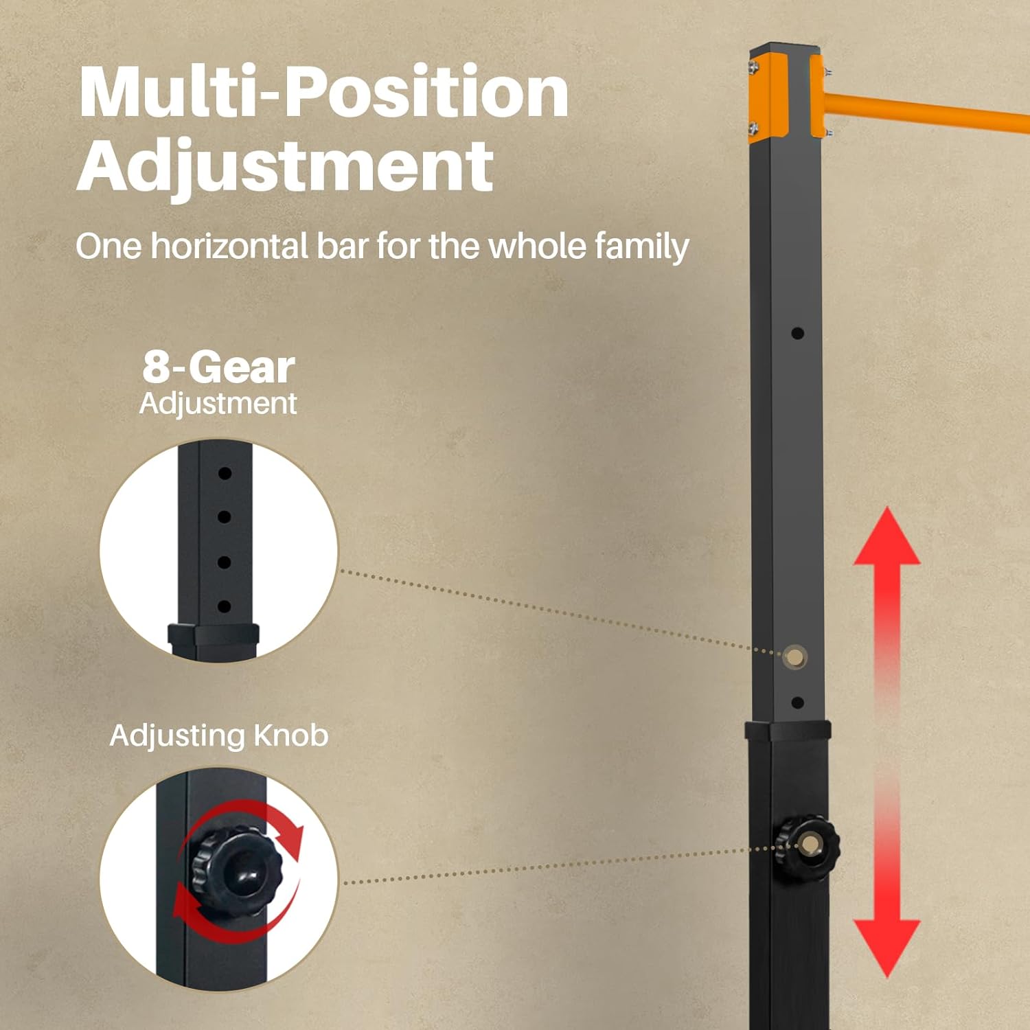 Outdoor Power Tower Pull Up Bar - Staal Freestanding Power Tower Pull-Up Station