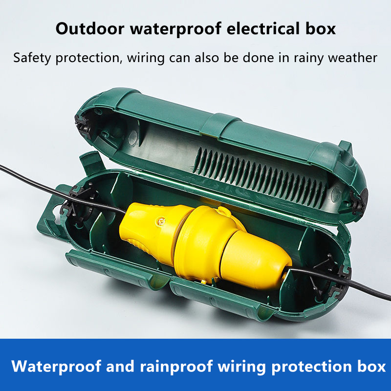 Outdoor Power Socket Cover - Veiligheidsafdekking voor buitenverlengsnoeren met waterdichte afdichting