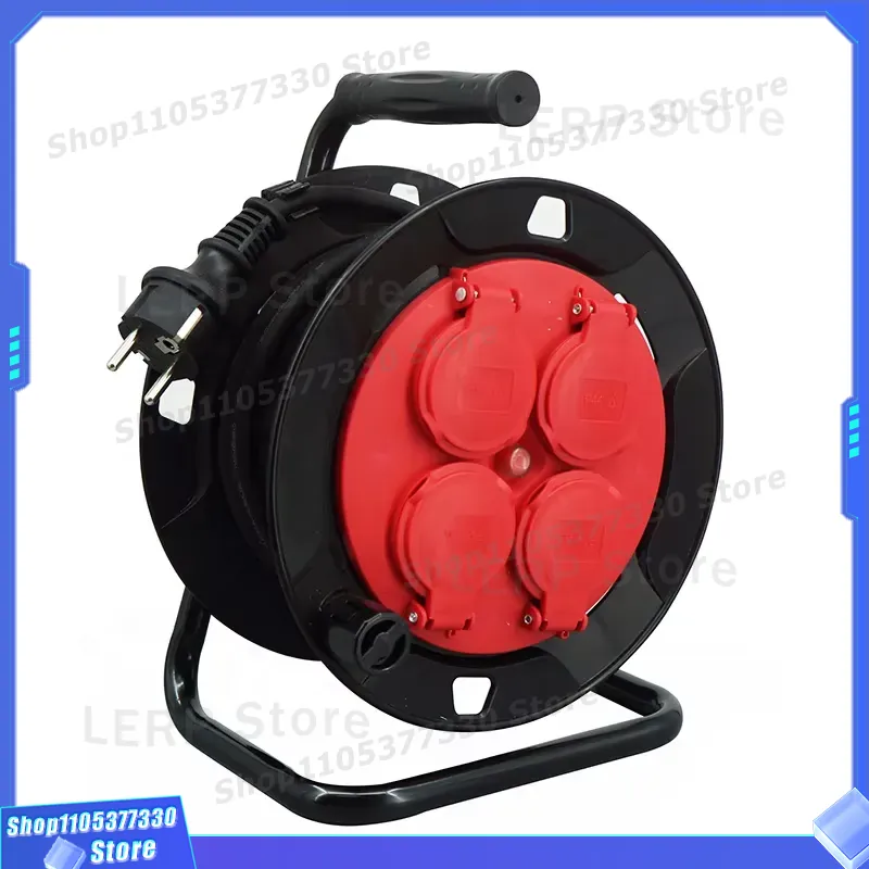 Outdoor Use Power Strip - 15M Schuko verlengkabelhaspel IP44 waterdicht buitenstroomkabelhaspel