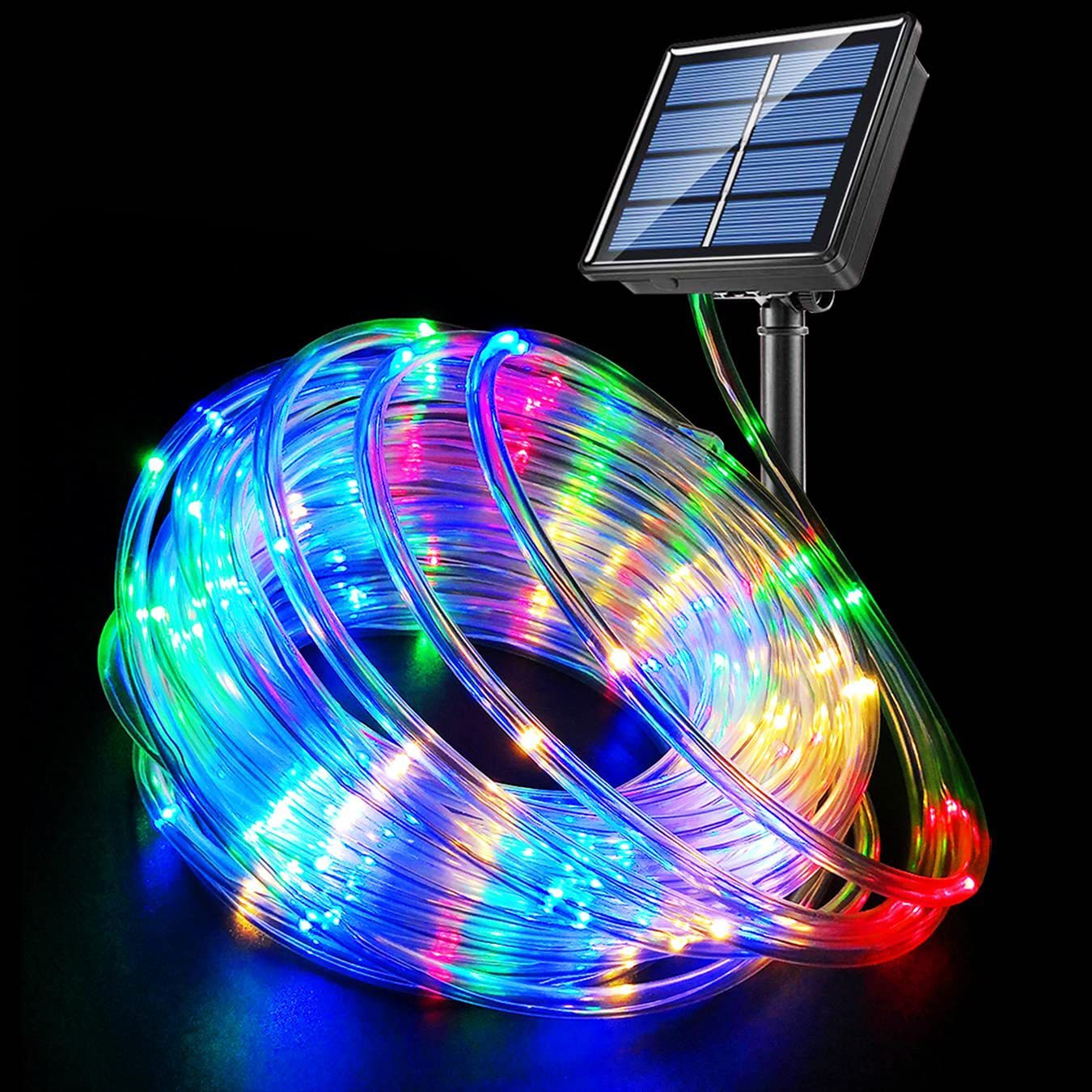 Outdoor Use Power Strip - Buitenverlichting op zonne-energie, 120 LED regenboog