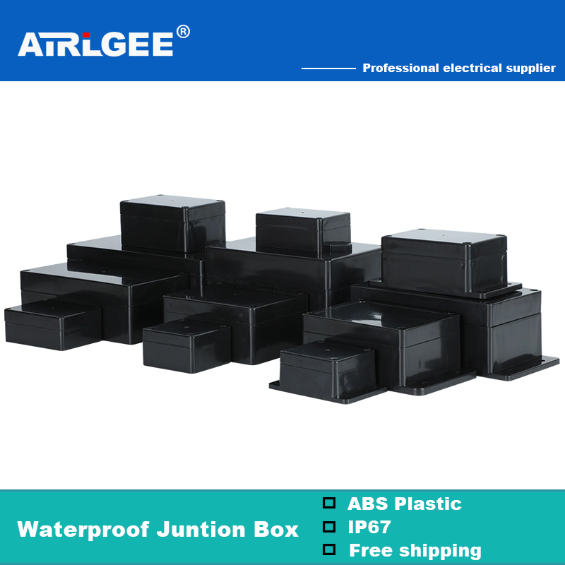 Zwarte waterdichte aansluitdoo - Outdoor Power Junction Box recensie en prijs