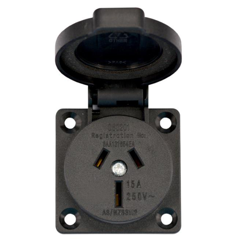 2 Stuks Zwart 10A 15A Australi - Outdoor Power Receptacle recensie en prijs