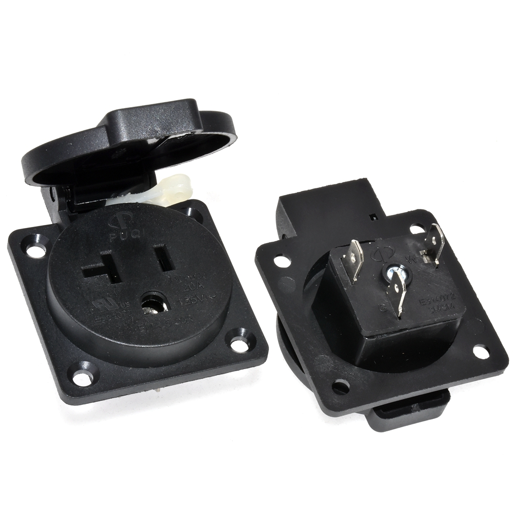 Zwart 125V 15a 20a Ip44 Ce Ame - Outdoor Power Receptacle recensie en prijs
