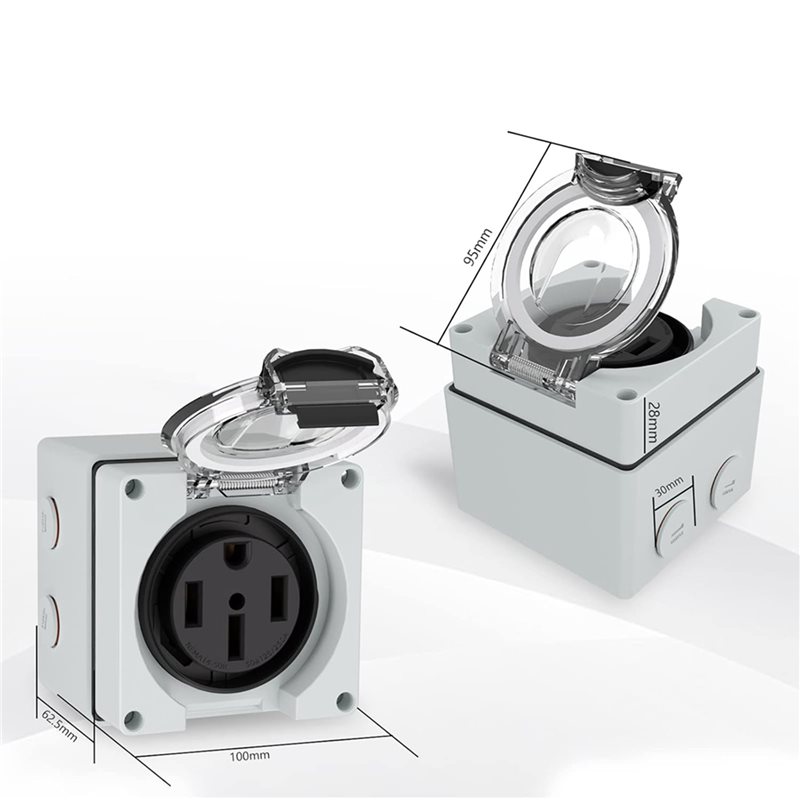 Y17A 6X 50Amp stopcontactdoos, - Outdoor Power Receptacle recensie en prijs