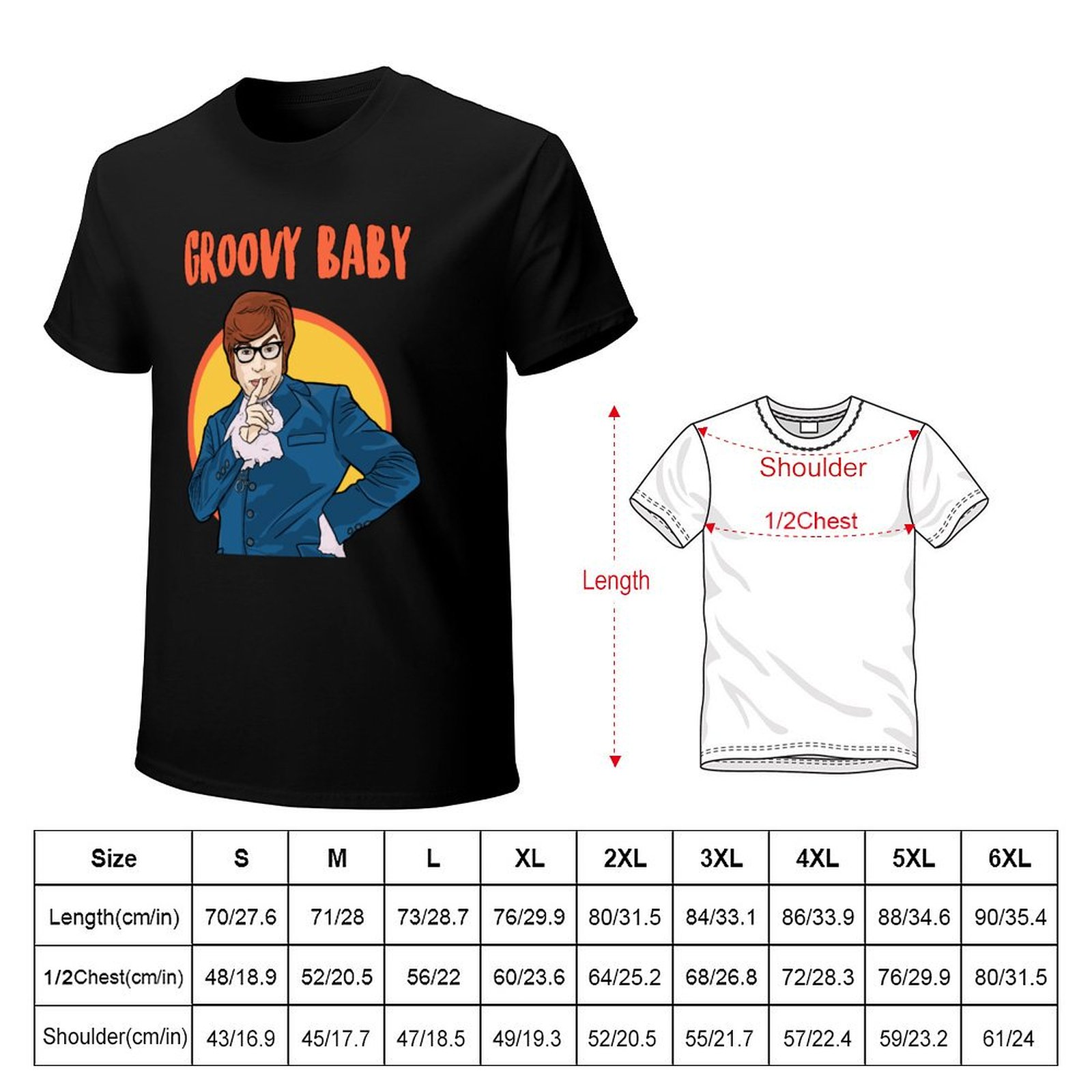 Groovy Baby - Austin Powers T- - Outdoor Power Austin recensie en prijs