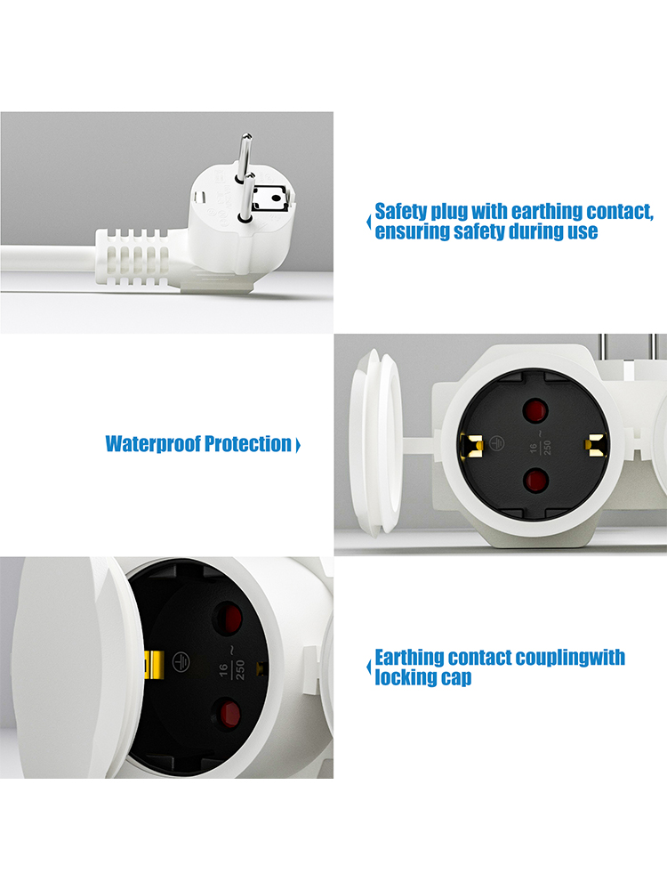 EU Verlengkabel met 2 Schuko-a - Outdoor Power Socket Cover recensie en prijs