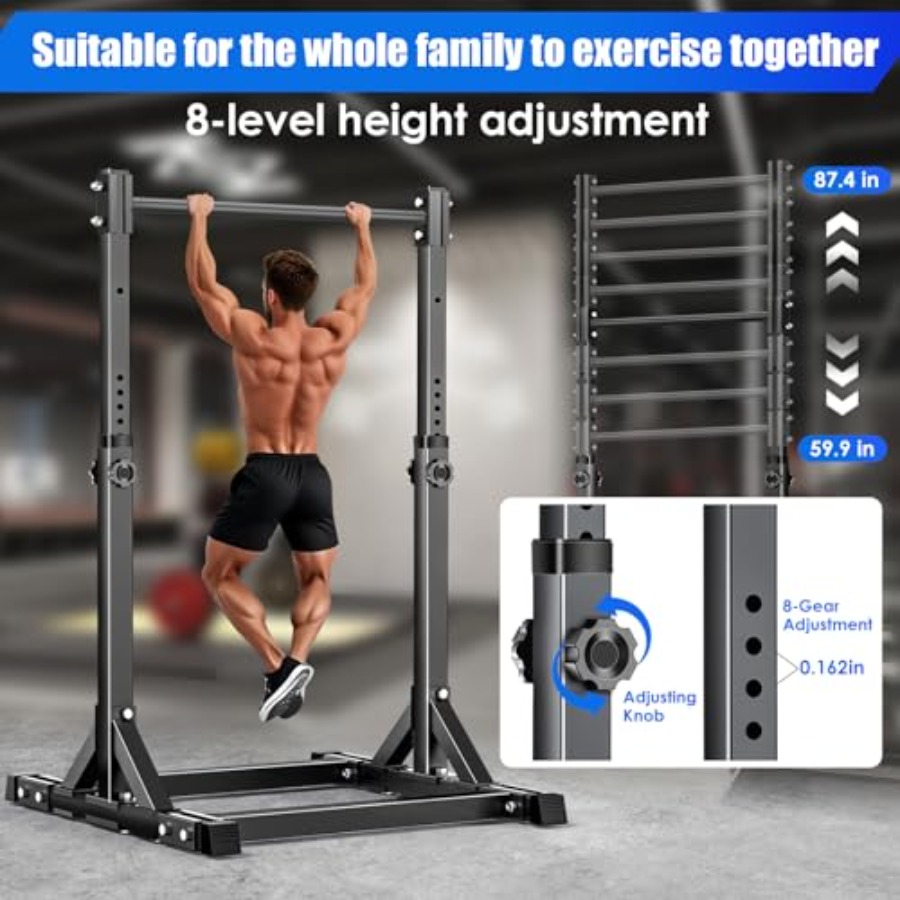 Vrijstaande verstelbare pull-u - Outdoor Power Tower Pull Up Bar recensie en prijs