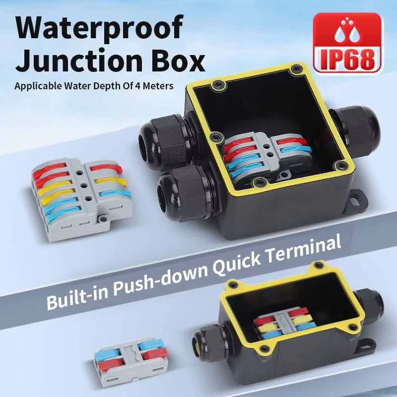 Waterdichte aansluitdoos IP68  - Outdoor Power Junction Box recensie en prijs