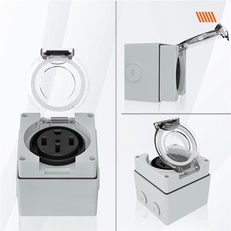 ABZL 6X 50Amp stopcontactdoos, - Outdoor Power Receptacle recensie en prijs