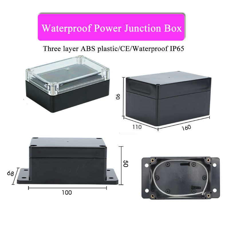 ABS Plastic Zwarte Drievoudig  - Outdoor Power Junction Box recensie en prijs