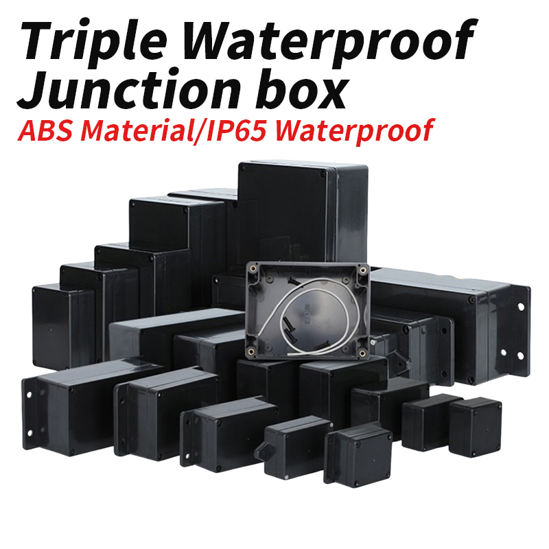 ABS Plastic Zwarte Drievoudig  - Outdoor Power Junction Box recensie en prijs