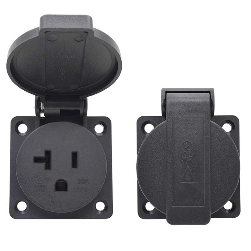 Zwart 125V 15A 20A IP44 CE Ame - Outdoor Power Receptacle recensie en prijs