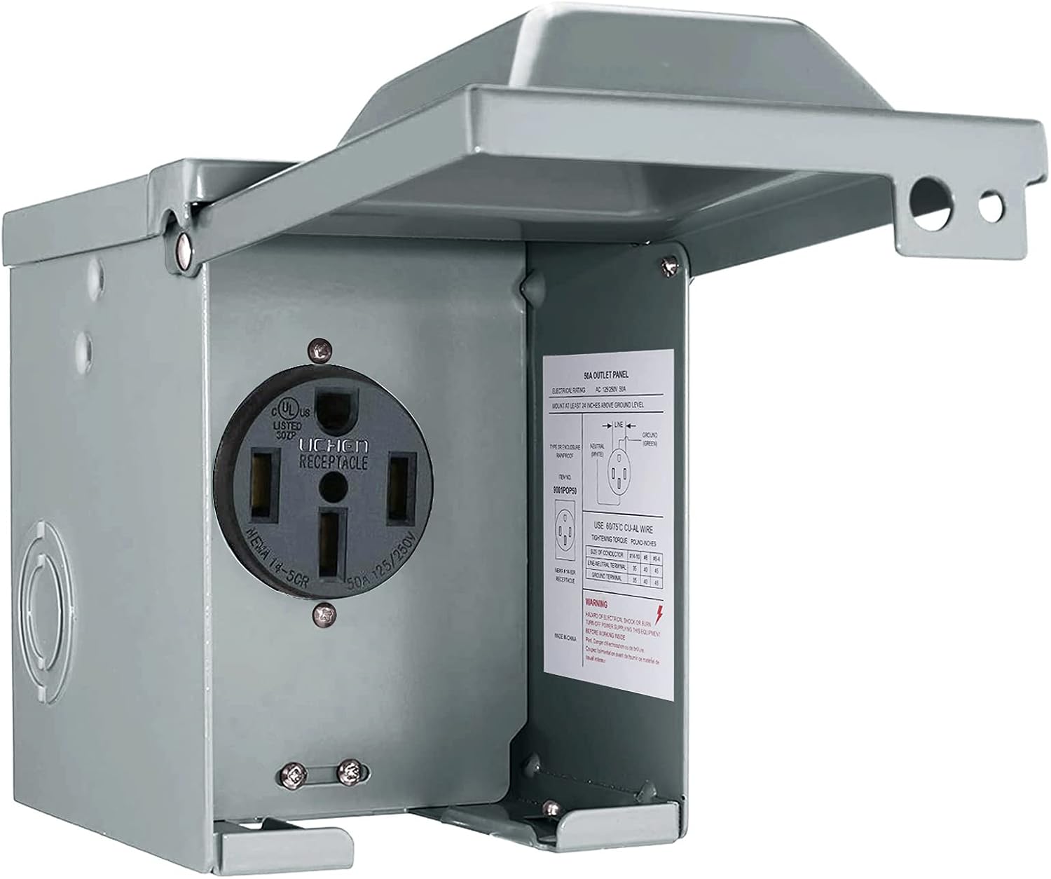30/50 Amp 125/250 Volt RV Stop - Outdoor Power Receptacle recensie en prijs