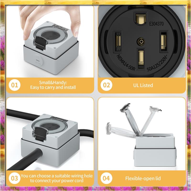 AA46 HOT-50Amp stopcontactdoos - Outdoor Power Receptacle recensie en prijs